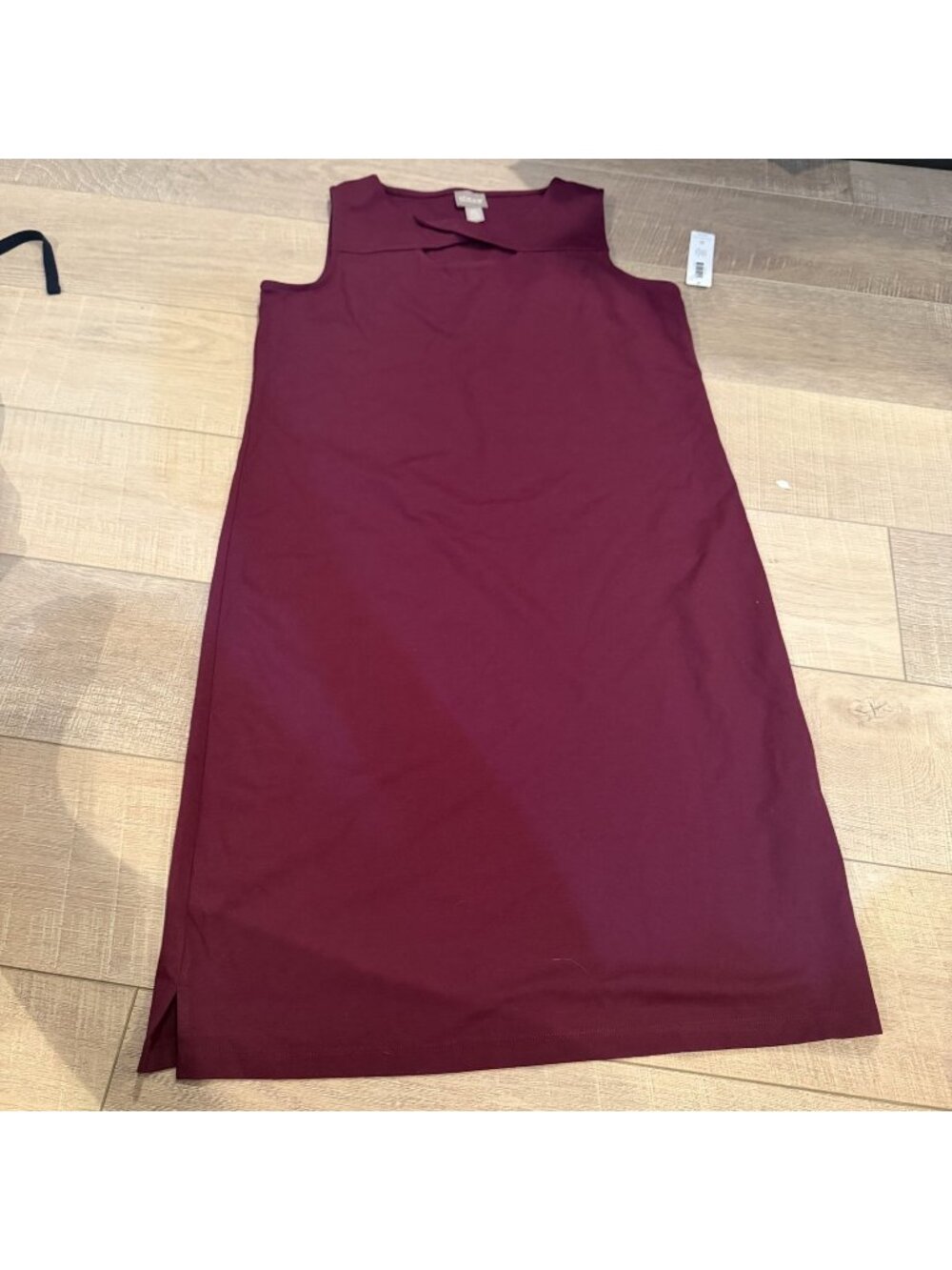 Chico's Womens Red Shift Dress New Twist Neck Size 0 US Size 4